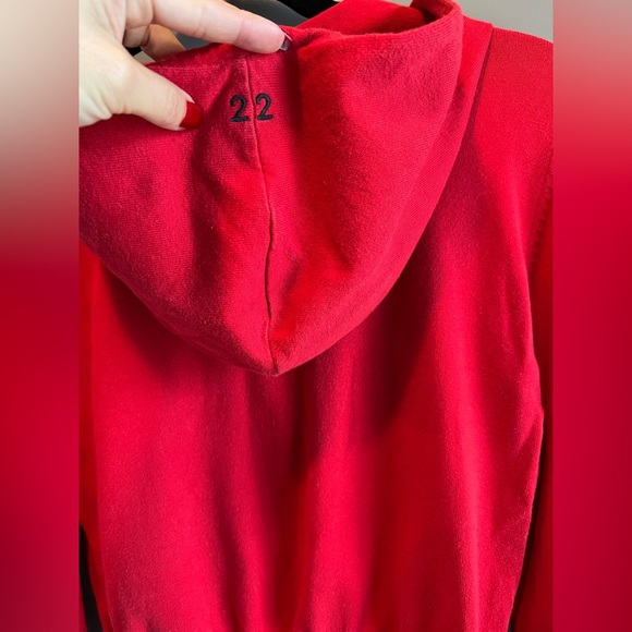 DKNY jeans red hoodie size S and black lace camisole size XS - Picture 4 of 9